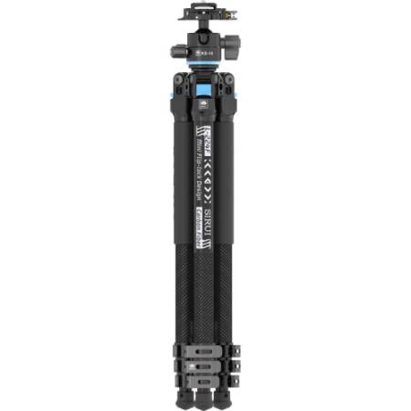Sirui L-224F+KS-10 - zestaw fotograficzny, statyw Carbon L-224 + głowica kulowa KS-10 - złożony